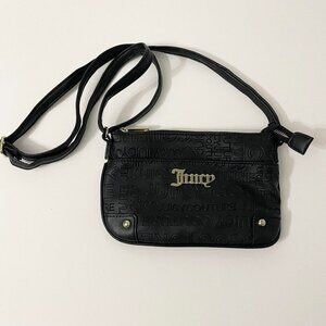 Juicy Couture Small Bag Crossbody Purse Debossed Faux Leather Shoulder Bag Flaws